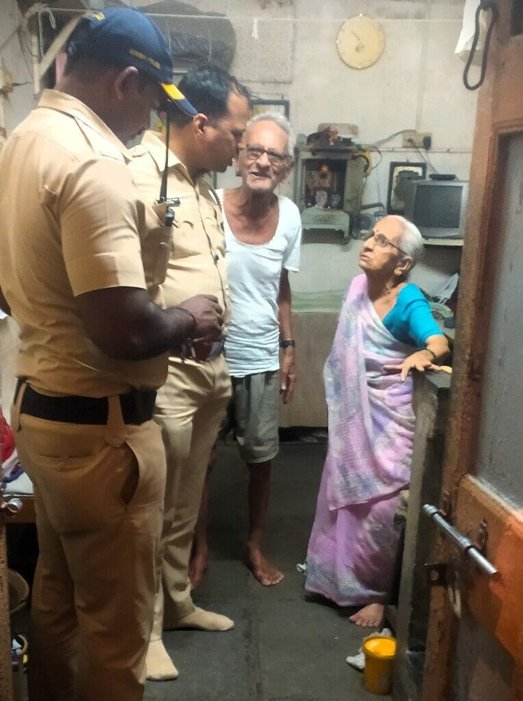 Police visiting senior citizens at home
