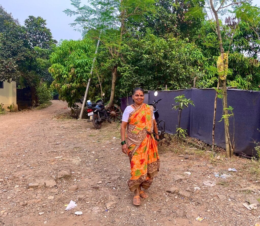 Sonu Sadhu Habale, an elderly tribal woman