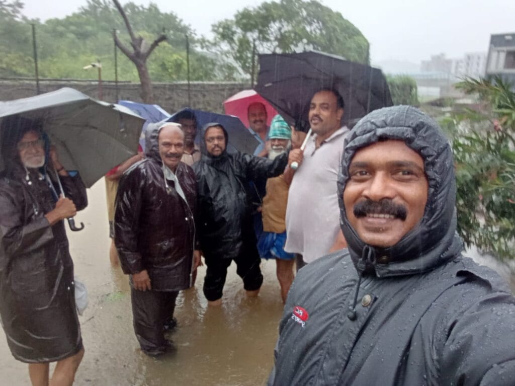 Tambaram residents during flooding 