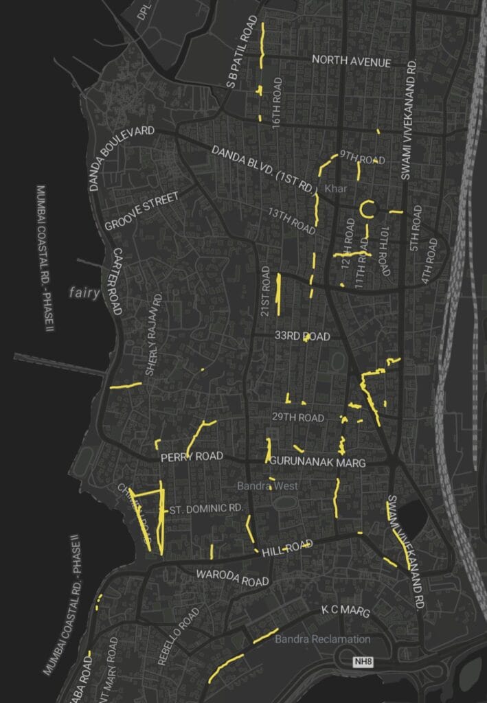 screenshot of mapping exercise 
