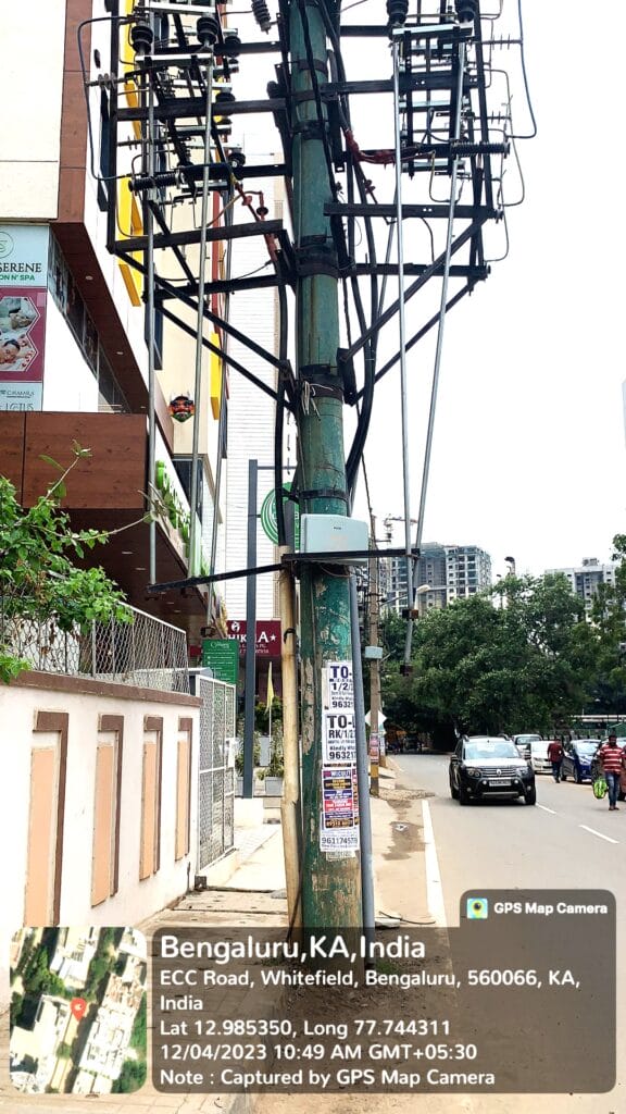 GOS on an eletric pole in Whitefield
