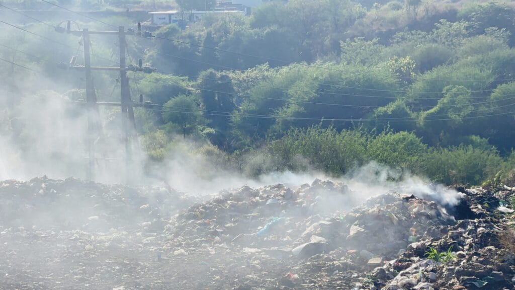 Garbage on fire in Pune