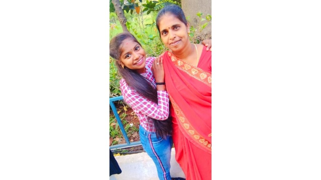 Lalitha and her daughter 