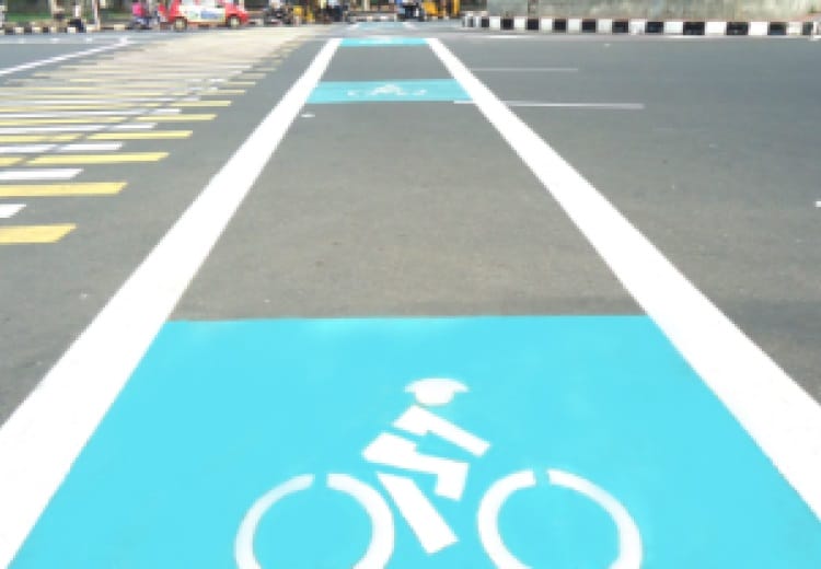 Bicycle lanes in Chennai
