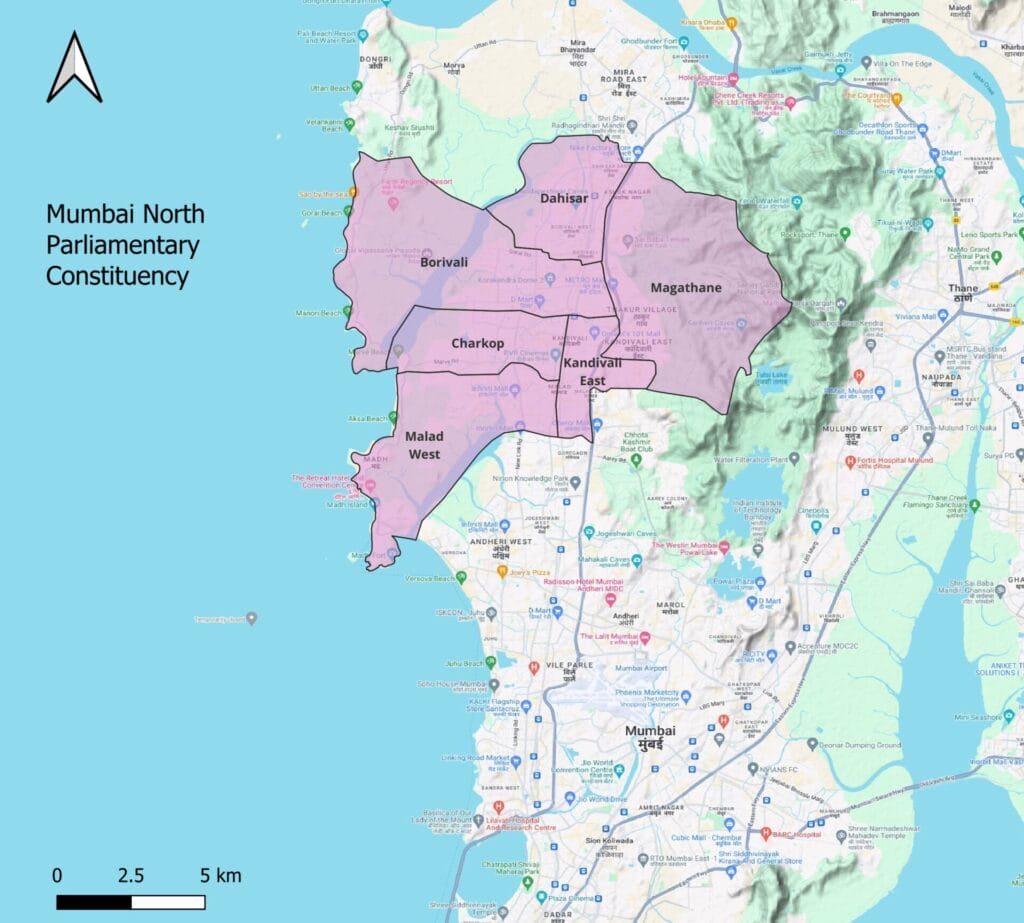mumbai north constituency map 